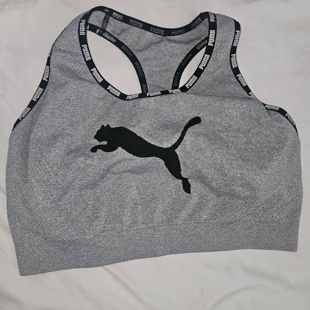 Puma Logo High Neck Sports Bra Women’s L